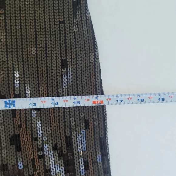 Bebe Black Sequins Minidress Y2K - Picture 10 of 11